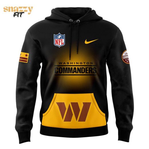 Washington Commanders Nike 2024 Black threads Premium Limited Pullover Hoodie