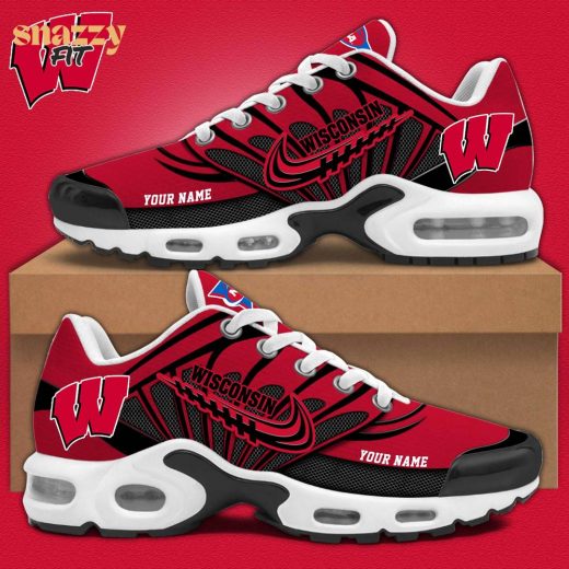 Wisconsin Football Air Max Plus Sneakers – Custom Personalized 2024 Edition