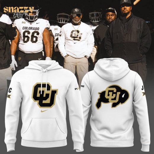 Coach Prime Colorado Buffaloes Football White Hoodie