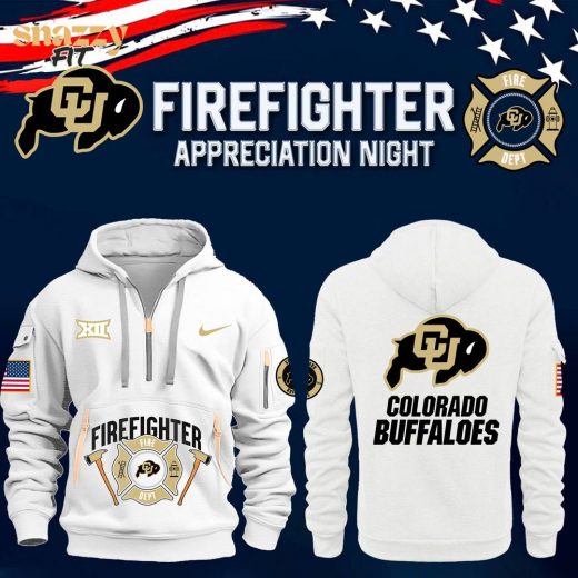 Colorado Buffaloes Firefighter Appreciation Night Premium Limited Quarter Zip Hoodie