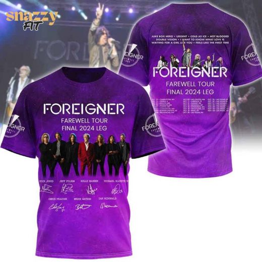 Foreigner farewell tour final leg T shirt