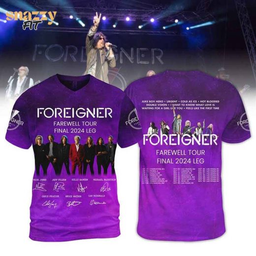 Foreigner farewell tour final leg T shirt