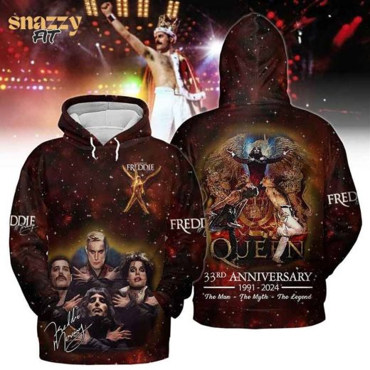 Freddie mercury 33rd anniversary Hoodie Limited Edition