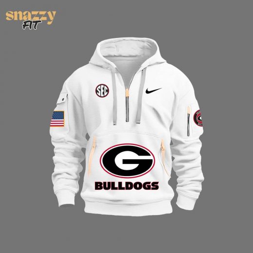 Georgia Bulldogs Firefighter Appreciation Night Premium Limited Quarter Zip Hoodie