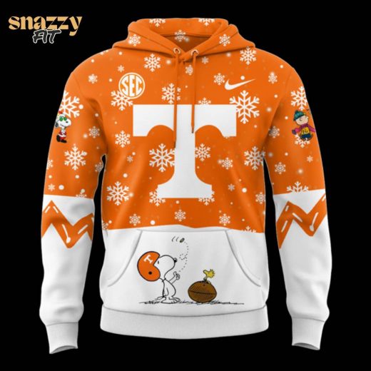 Limited Edition Tennessee Football Peanuts Holiday Speciality Snow Hoodie