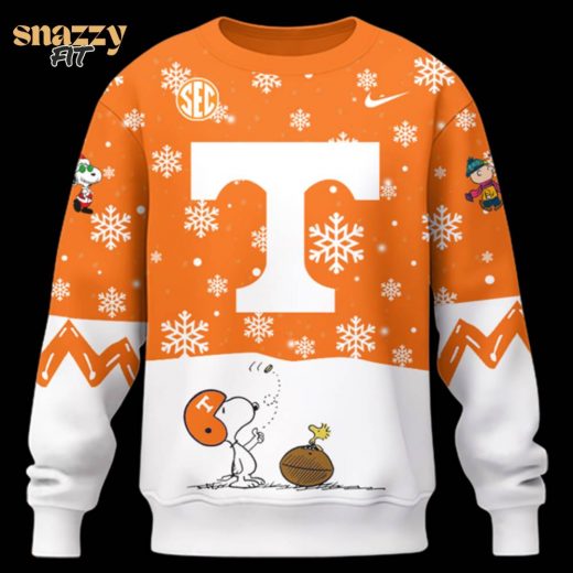 Limited Edition Tennessee Football Peanuts Holiday Speciality Snow Sweatshirt