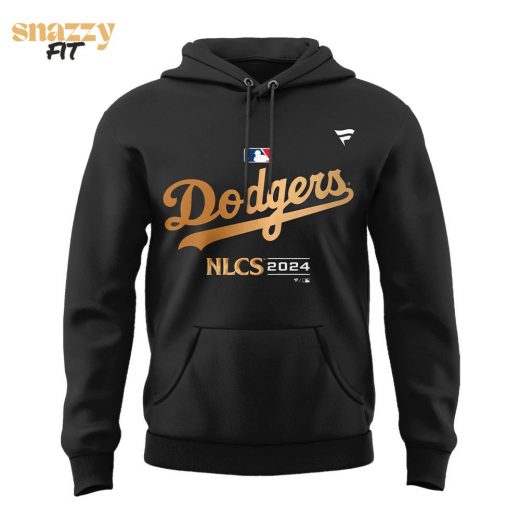 Los Angeles Dodgers Black 2024 National League Division Champions Locker Room Pullover Gold Hoodie