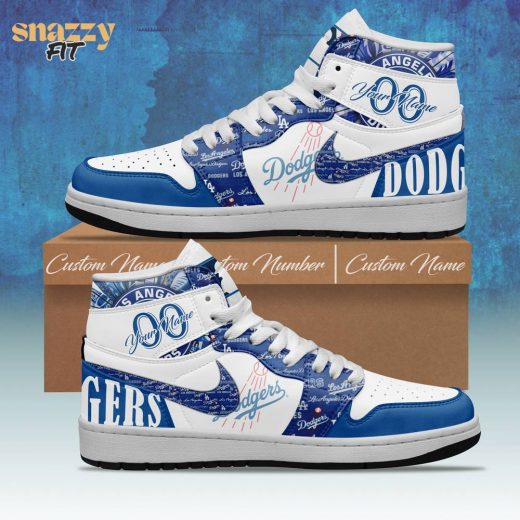 Los Angeles Dodgers MLB Personalized Air Jordan 1