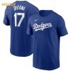 Los Angeles Dodgers Fanatics Branded Black Personalized Any Name & Number Midnight Mascot T shirt