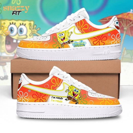 Spongebob squarepants “I am ready” air force 1 limited gold edition