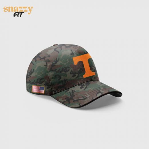 Tennessee Football Nike Camo Salute to Service Club Custom Name Hoodie