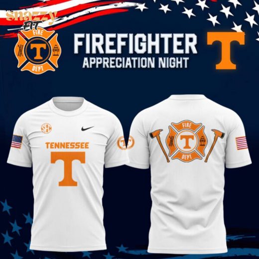 Tennessee Football x 2024 Firefighter Appreciation Night Premium Limited White T Shirt