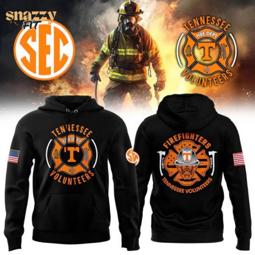 Tennessee Volunteers Football x 2024 Firefighter Appreciation Night Premium Limited Black Hoodie