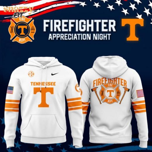 Tennessee Volunteers Football x 2024 Firefighter Appreciation Night Premium Limited White Hoodie