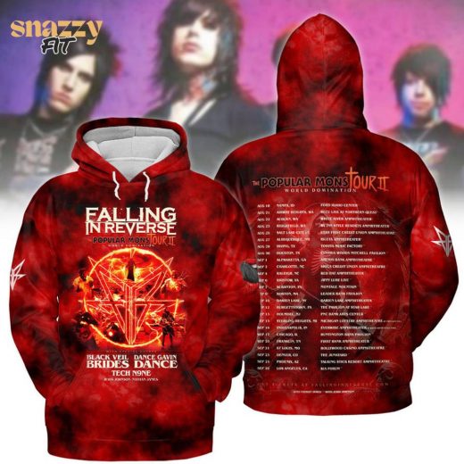 The popular mons tour 2 falling in reverse Hoodie