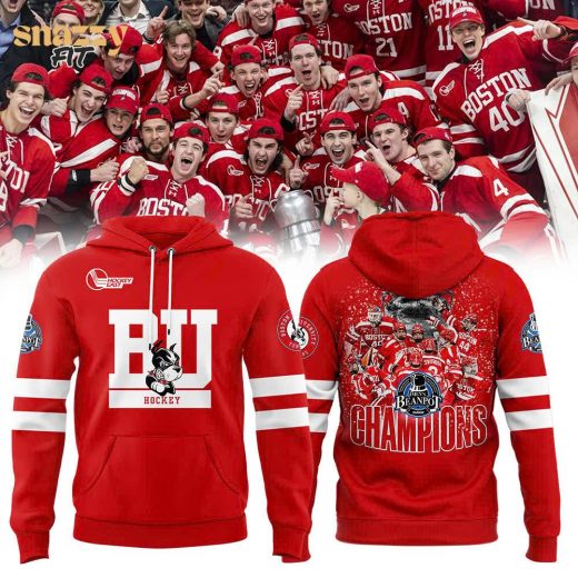 BU Hockey 2025 Beanpot MVP Champions Limited Edition Hoodie