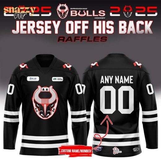 Birmingham Bulls Hockey 2025 Limited Edition Personalized Black Jersey – Exclusive Release