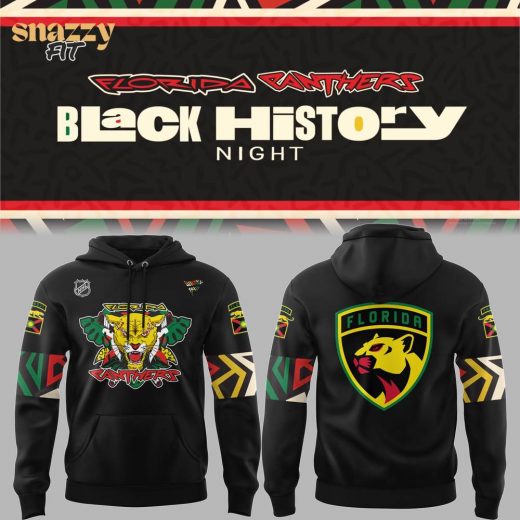 Florida Panthers Hockey NHL 2025 Limited Edition “Black History Night” Hoodie