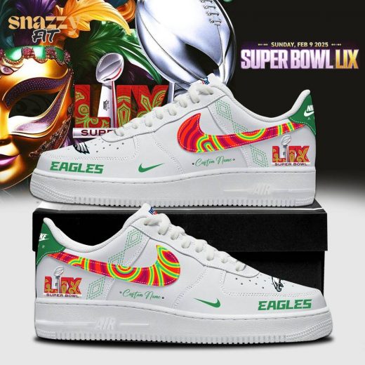 Philadelphia Eagles New Custom Air Force 1 Shoes for Super Bowl LIX – Personalized Edition