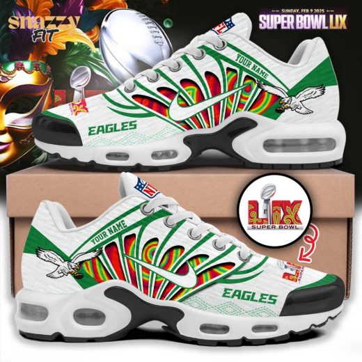 Philadelphia Eagles New Personalized Air Max Shoes – Super Bowl LIX Custom Name Edition