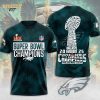 Philadelphia Eagles Super Bowl LIX Champions Shield Tie-Dye T-shirt – Limited Edition 2025