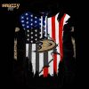 Anaheim Ducks Demonic Skull Gold Black Hoodie