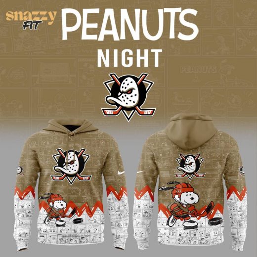 Anaheim Ducks Anniversary of Peanuts Hoodie