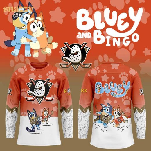 Anaheim Ducks Bluey and Bingo Jersey