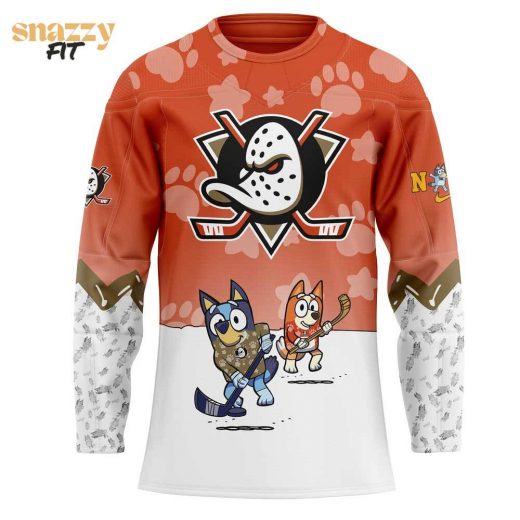 Anaheim Ducks Bluey and Bingo Jersey