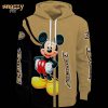 Anaheim Ducks Futuristic Pattern Gold Black Hoodie