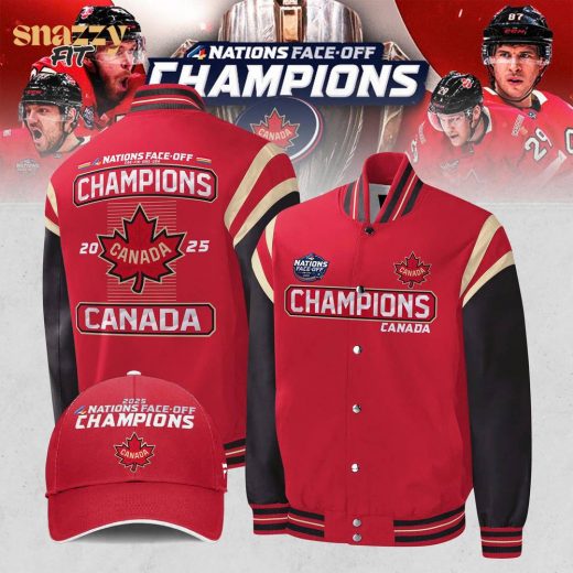 Canada Hockey 2025 4 Nations Face-Off Champions New Bomber Jacket