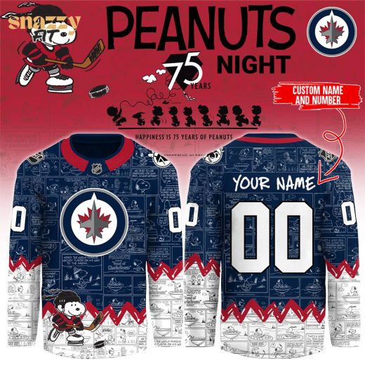 Winnipeg Jets Jersey Peanuts 2025