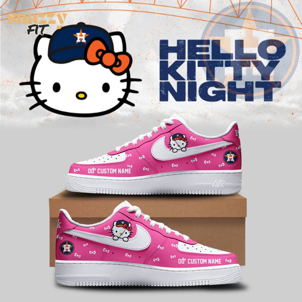 Houston Astros Hello Kitty Night Air Force 1 V3 Houston Astros Hello Kitty Night Air Force 1 V3