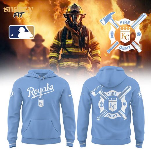 Kansas City Royals Firefighter Appreciation Night Blue Hoodie