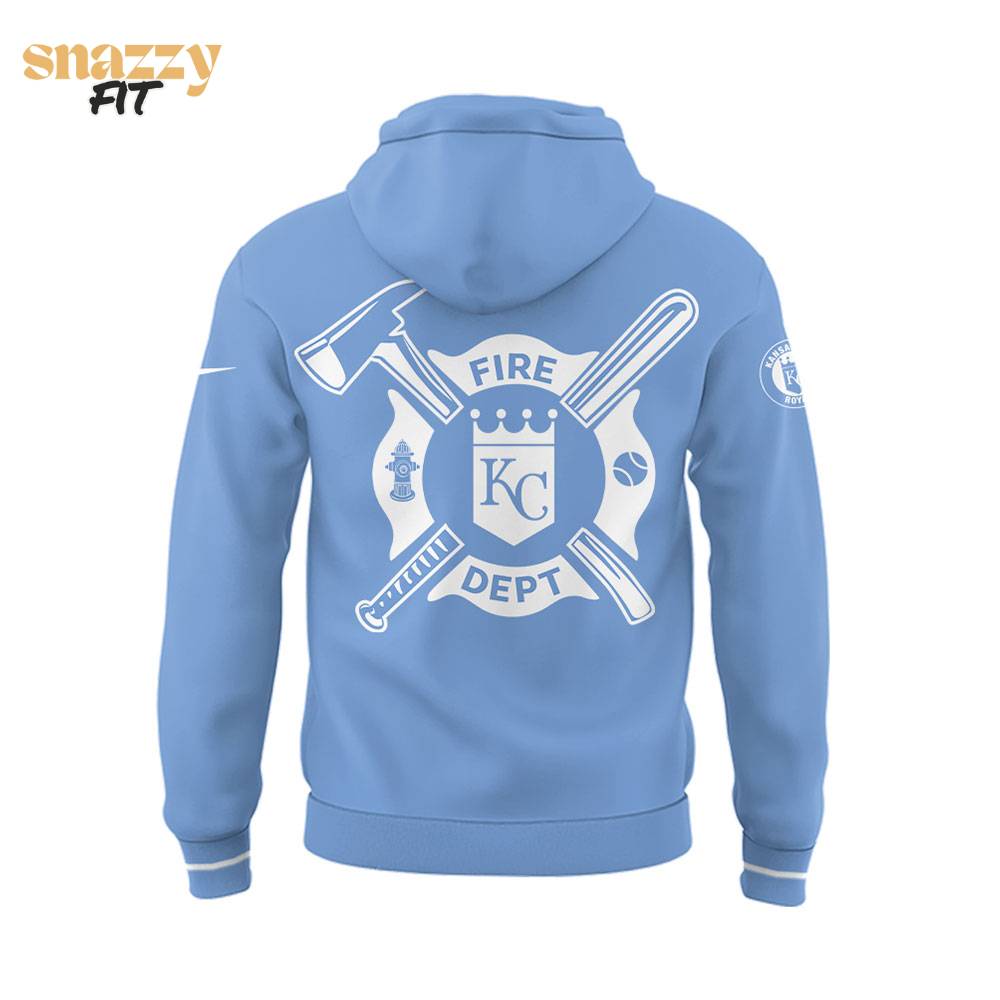 Kansas City Royals Firefighter Appreciation Night Blue Hoodie Kansas City Royals Firefighter Appreciation Night Blue Hoodie