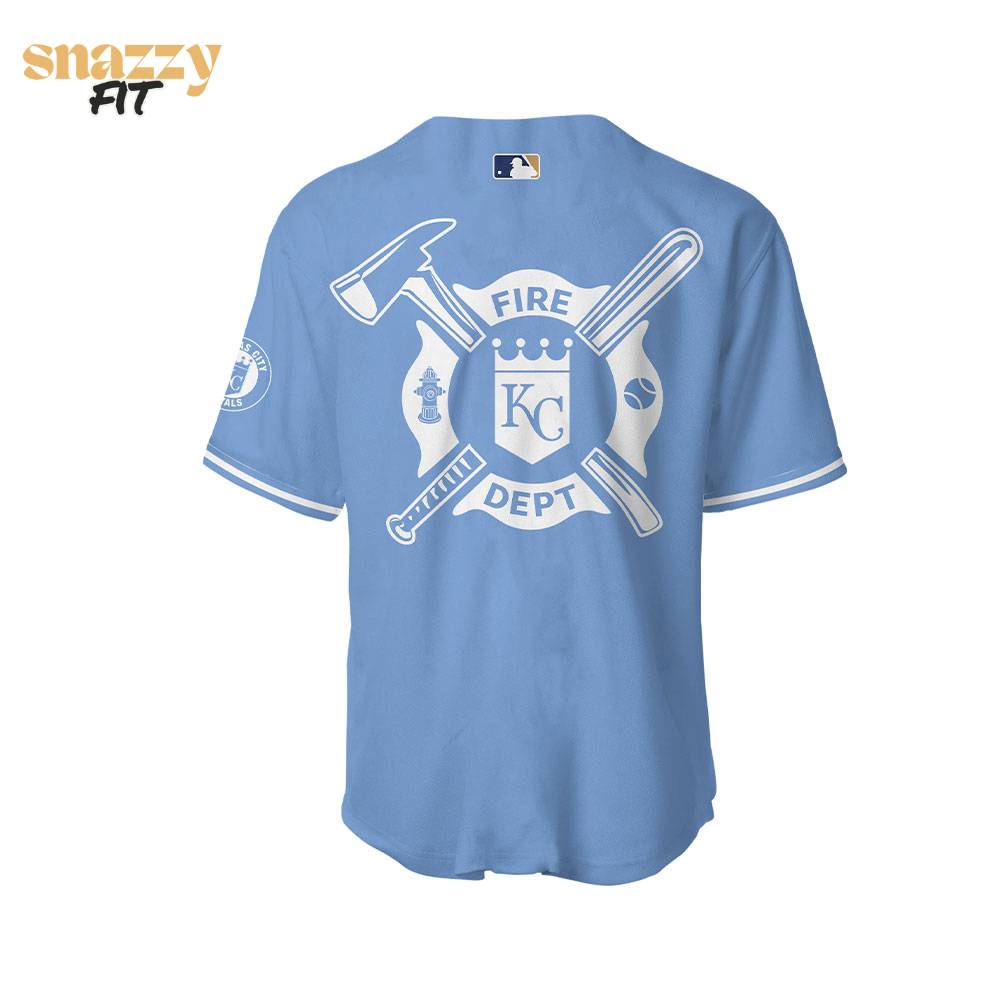 Kansas City Royals Firefighter Appreciation Night Blue Jersey Kansas City Royals Firefighter Appreciation Night Blue Jersey