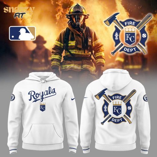 Kansas City Royals Firefighter Appreciation Night White Hoodie