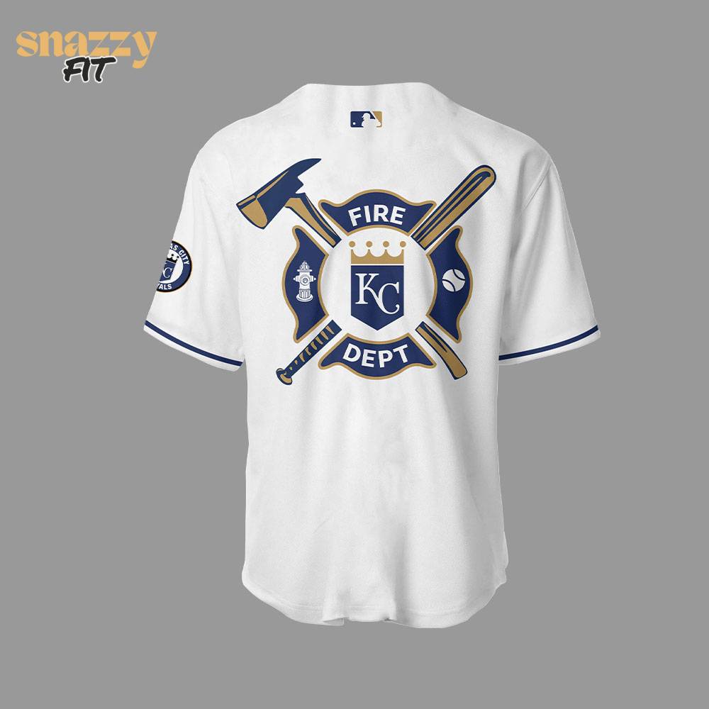 Kansas City Royals Firefighter Appreciation Night White Jersey Kansas City Royals Firefighter Appreciation Night White Jersey