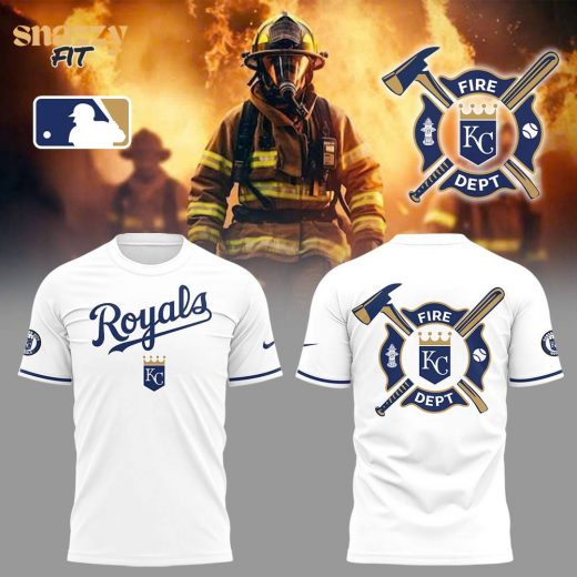 Kansas City Royals Firefighter Appreciation Night White Tshirt
