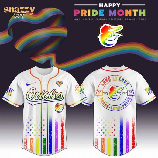 Baltimore Orioles MLB Happy Pride Month Limited Edition Jersey 2025