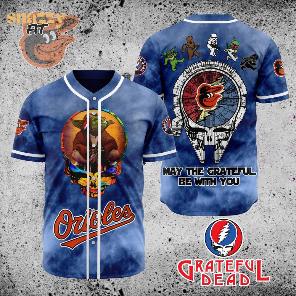 Baltimore Orioles Star Wars x Grateful Dead Jersey Baltimore Orioles Star Wars x Grateful Dead Jersey