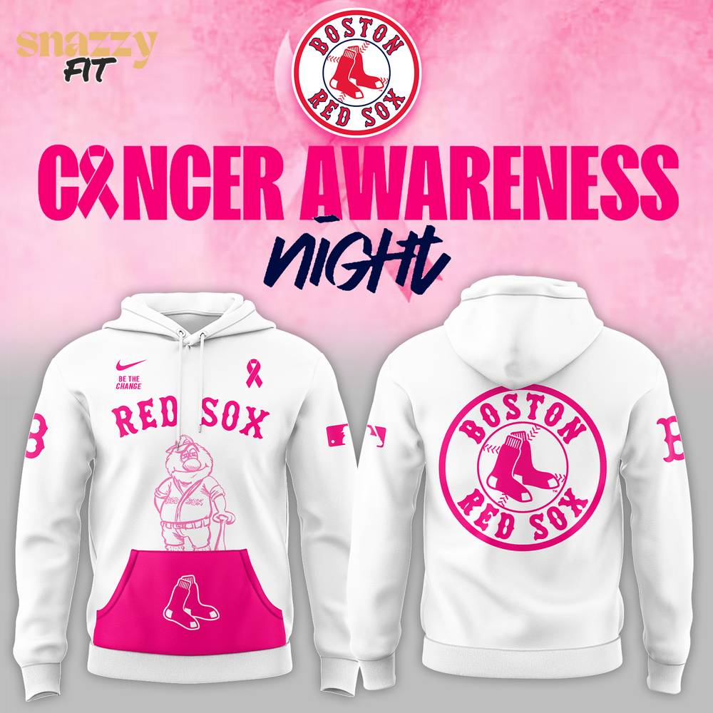 Boston Red Sox Cancer Awareness Night Hoodie 2025 Boston Red Sox Cancer Awareness Night Hoodie 2025