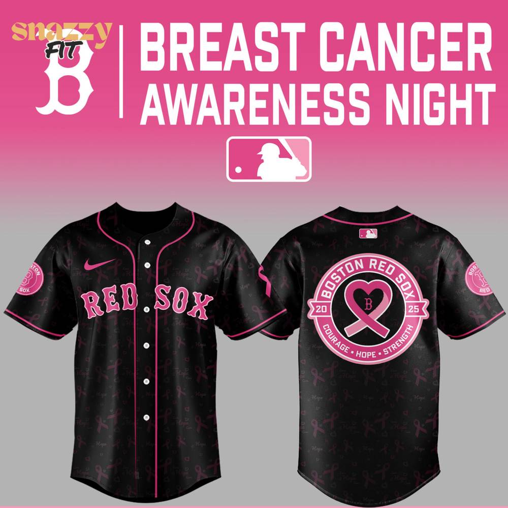 Boston Red Sox Cancer Awareness Night Jersey 2025 Boston Red Sox Cancer Awareness Night Jersey 2025