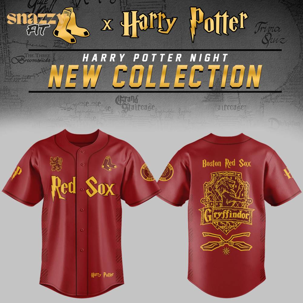 Boston Red Sox Harry Potter Night Gryffindor House Jersey Boston Red Sox Harry Potter Night Gryffindor House Jersey