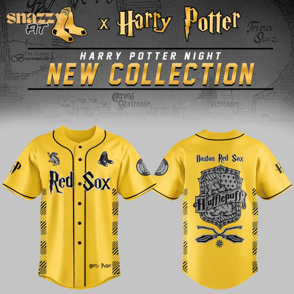 Boston Red Sox Harry Potter Night Hufflepuff House Jersey Boston Red Sox Harry Potter Night Hufflepuff House Jersey