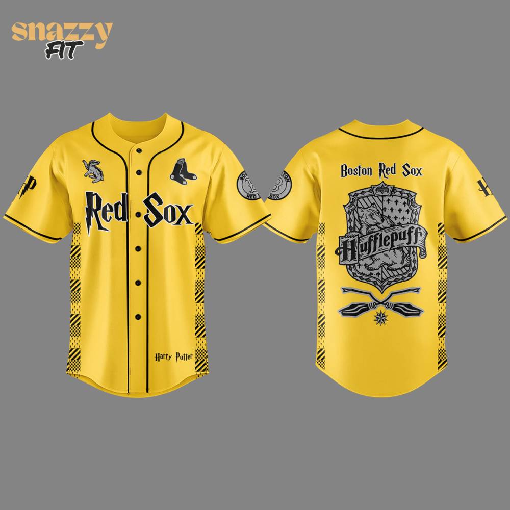 Boston Red Sox Harry Potter Night Hufflepuff House Jersey Boston Red Sox Harry Potter Night Hufflepuff House Jersey