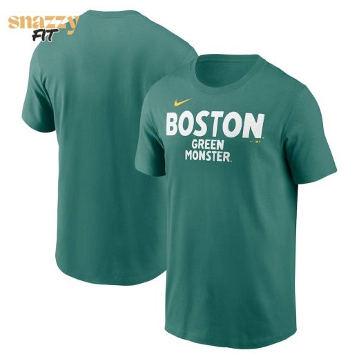 Boston Red Sox Nike Green 2025 City Connect Wordmark TShirt