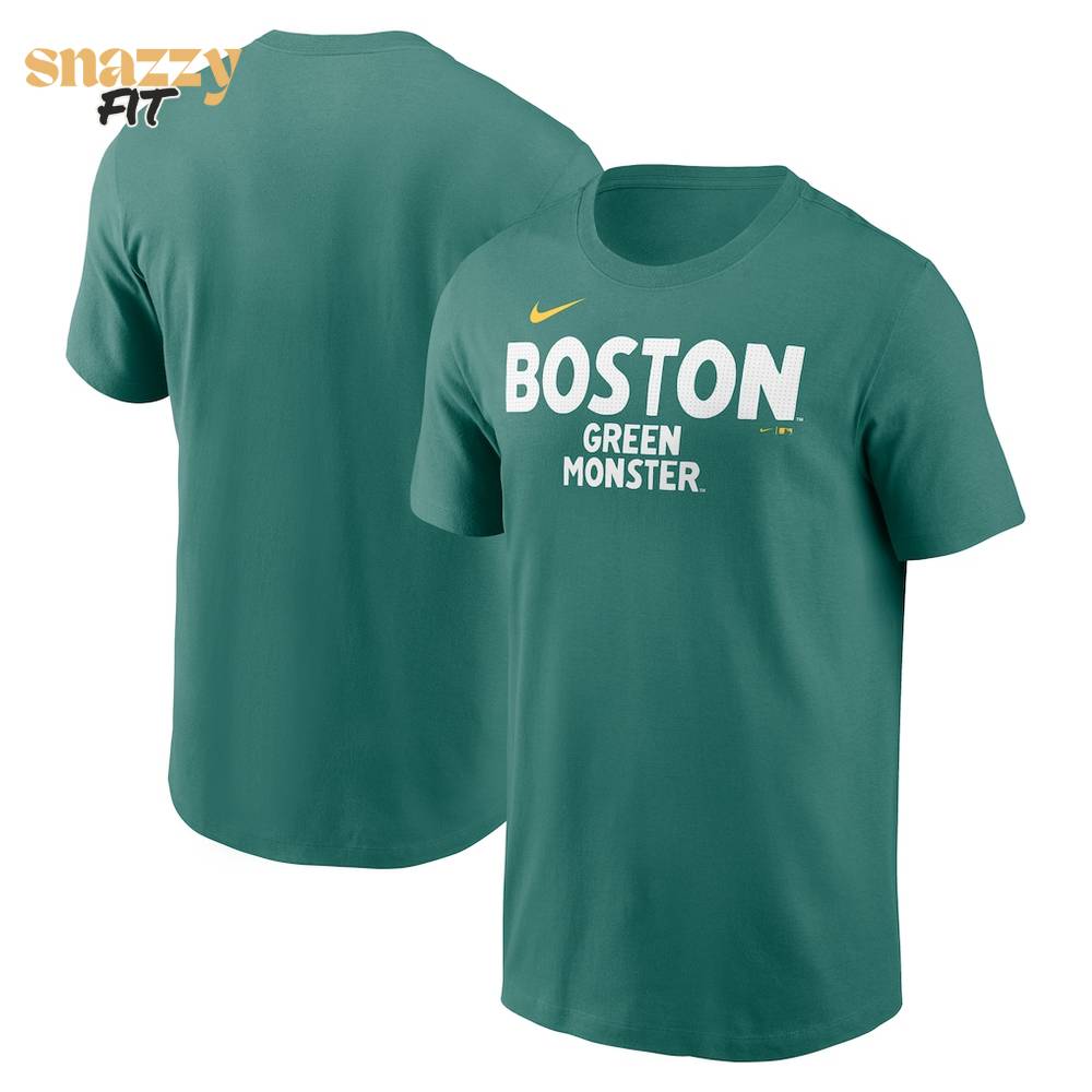 Boston Red Sox Nike Green 2025 City Connect Wordmark TShirt Boston Red Sox Nike Green 2025 City Connect Wordmark TShirt