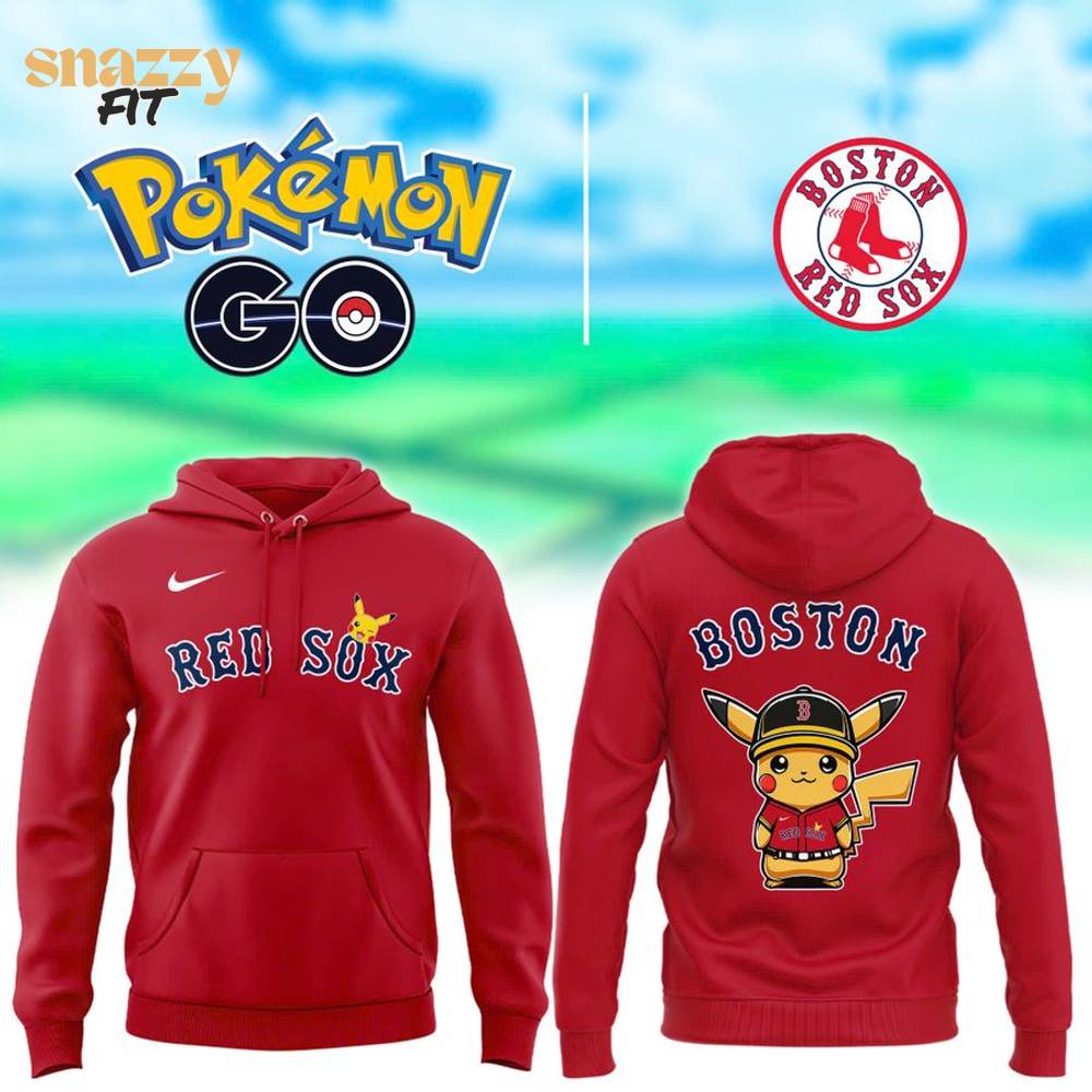 Boston Red Sox Pokémon Hoodie Boston Red Sox Pokémon Hoodie