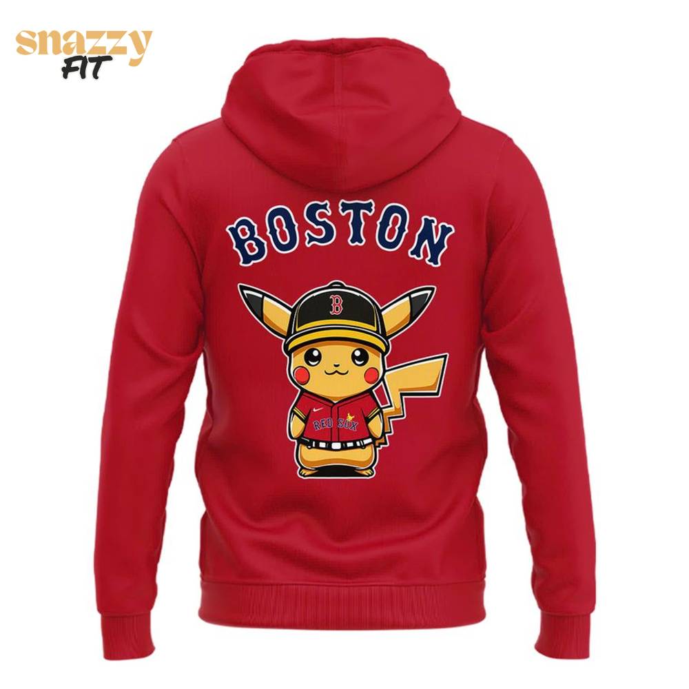Boston Red Sox Pokémon Hoodie Boston Red Sox Pokémon Hoodie